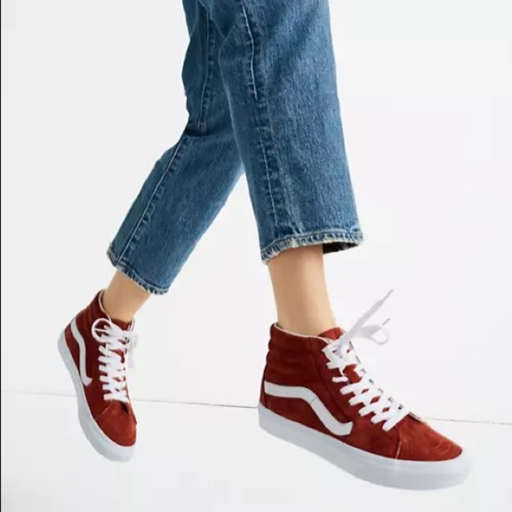 Vans x Madewell Sk8-Hi Old Skool Sneakers Burnt Brick